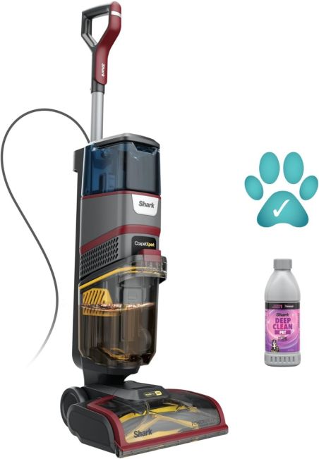 Shark EX220UK CarpetXpert HairPro Pet Deep Carpet Cleaner - Grey/Burgundy