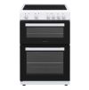Statesman EDC60W2 60cm Wide Double Oven Electric Cooker, 4 Zones In White