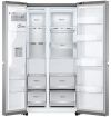 LG GSJV90PZAE 635L American Style Fridge Freezer Water & Ice Dispenser, Shiny Steel