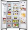 LG GSJV90PZAE 635L American Style Fridge Freezer Water & Ice Dispenser, Shiny Steel