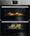 AEG OU5NU20M Built Under Double Oven in Stainless Steel, A Rated
