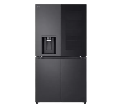 LG GMK960EV2E InstaView™ American Style Fridge Freezer, Essence Black Steel