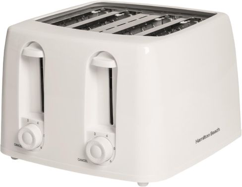 Hamilton Beach HB4T5032W 4 Slice Toaster, 1300w, In White