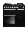 Rangemaster NEX90DFPGBL/CM1 NEXUS  90cm Range Cooker Dual Fuel in  Gloss Black A Rated