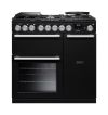 Rangemaster NEX90DFPCBL/CM1 NEXUS  90cm Range Cooker Dual Fuel in  Charcoal Black A Rated