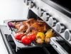 Rangemaster EDDLB110EIGBLK/CM1 110cm Induction Range Cooker Black Glass - Chrome, A Rated