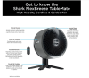 Shark FA150UK FlexBreeze TableMate Indoor to OutdoorTabletop Fan - Winter Fog