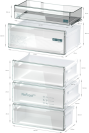 Siemens KG49NXXCF Freestanding Upright Frost Free Fridge Freezer