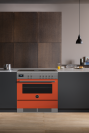 Bertazzoni PROCH94I1EART Professional 90cm Range Cooker Single Aspirational Induction Gloss Orange
